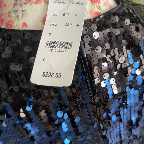 Brooks Brothers 🧚‍♂️NWTs🧚‍♂️ Ombré Sequin Shift Dress - Picture 6 of 13